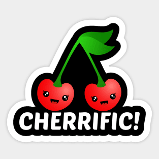 Cherrific! - Cherry Pun Sticker